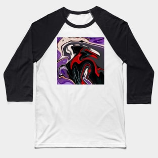 Abstract marble Art Baseball T-Shirt